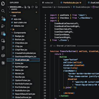 VS Code editor